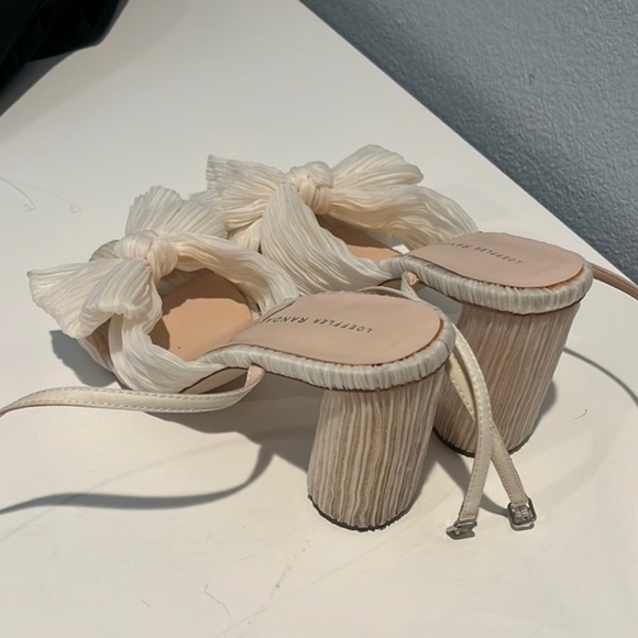 Loeffler Randall Ivory Pleated Sandals - Picture 2 of 4